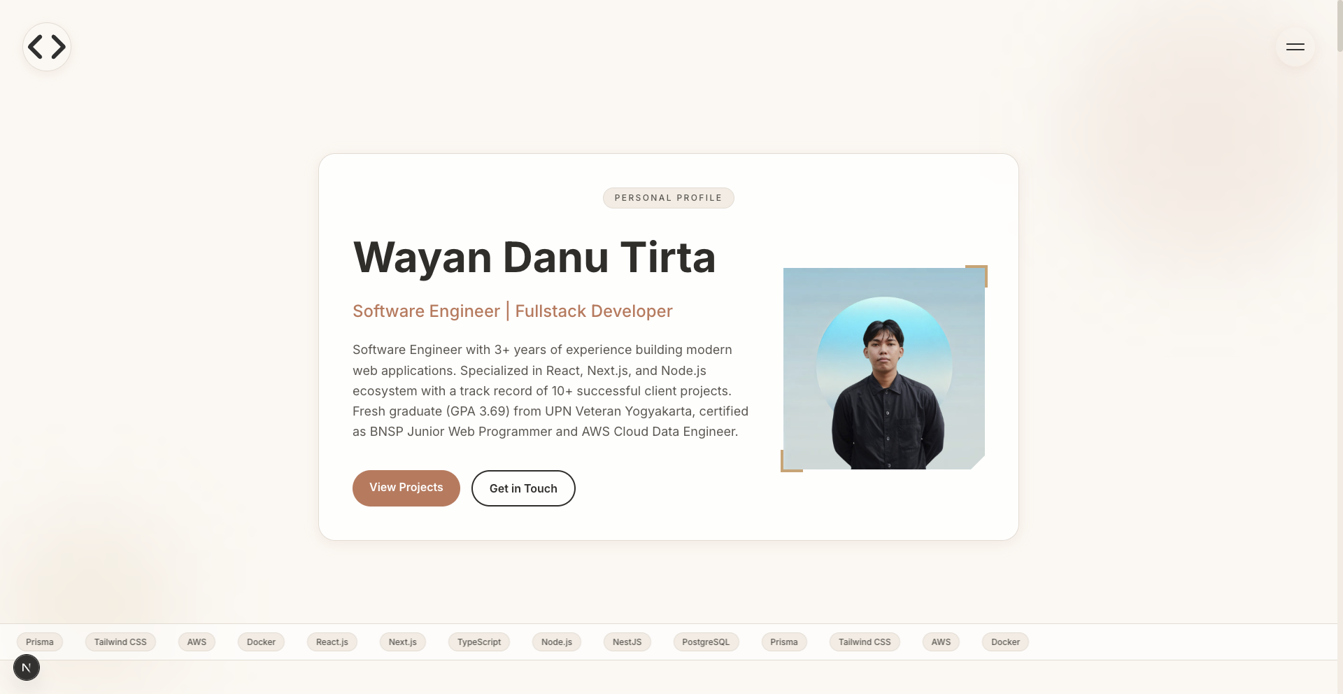 Personal Portfolio Website