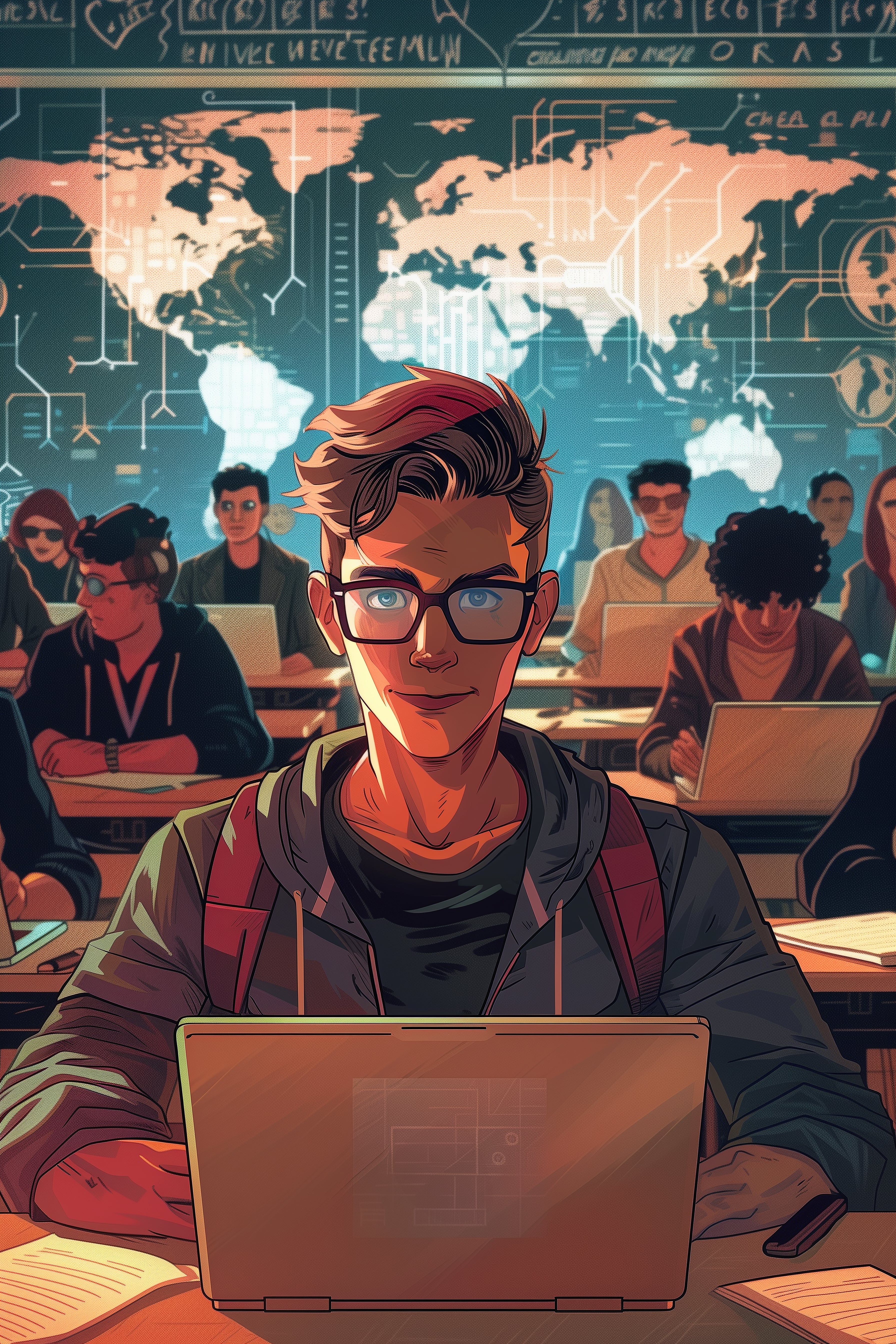 Cartoon Student